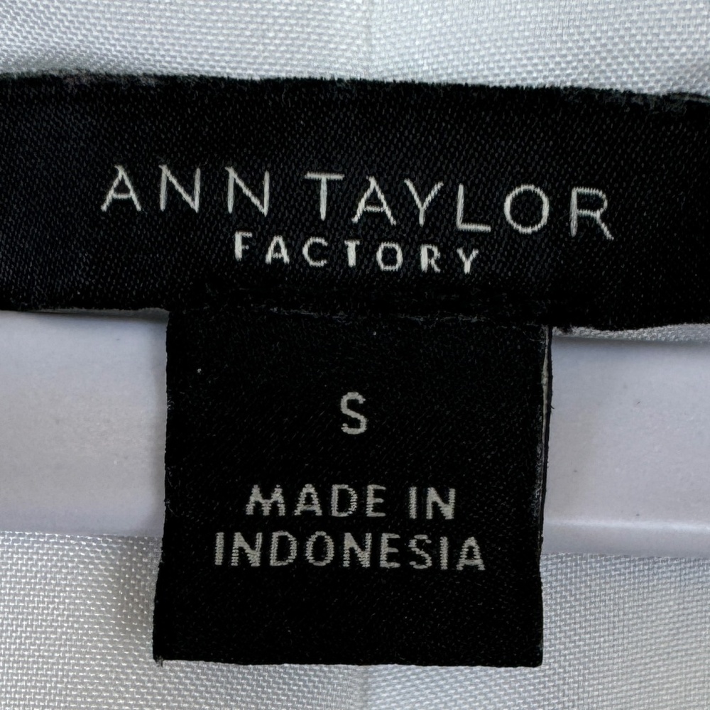ANN TAYLOR Midi-Maxi Pullover Lightweight Dress White With Blue Flowers - Size S - Picture 14 of 15